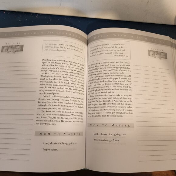 NEW 2004 hardcover daily devotional and journal "Daily Wisdom for Mothers" - Picture 8 of 8